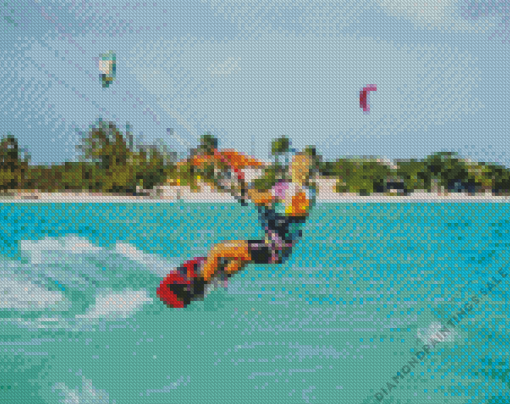 Kitesurfing Time Diamond Painting