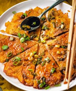 Korean Pancake Kimchi Jeon Diamond Painting