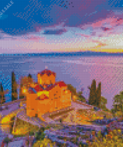 Lake Ohrid Church Diamond Painting