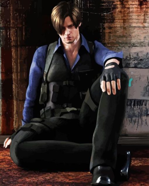 Leon S Kennedy Resident Evil Diamond Painting