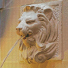 Lion Wall Fountain Diamond Painting