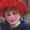 Little Girl With A Red Hat Diamond Painting