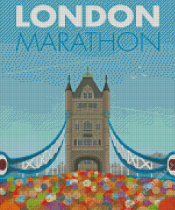 London Marathon Poster Diamond Painting