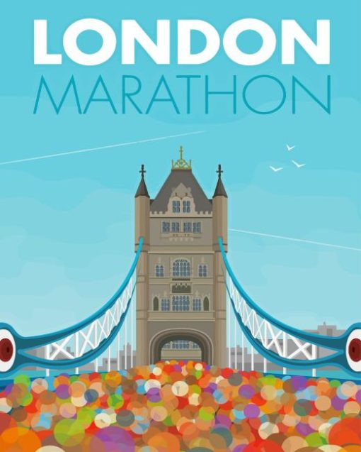 London Marathon Poster Diamond Painting