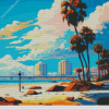 Long Beach Poster Diamond Painting