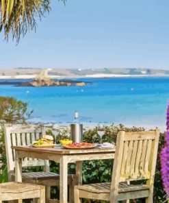 Lunch Table With Scilly View Diamond Painting