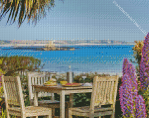 Lunch Table With Scilly View Diamond Painting