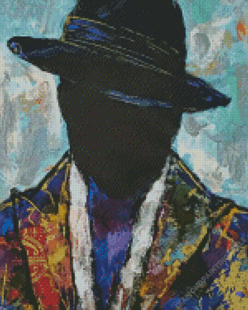 Man With Hat Art Diamond Painting