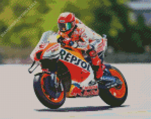 Marc Marquez Diamond Painting