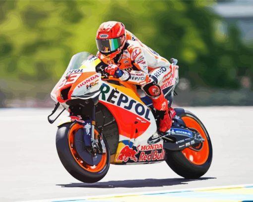 Marc Marquez Diamond Painting