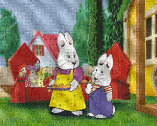 Max And Ruby Eating Diamond Painting