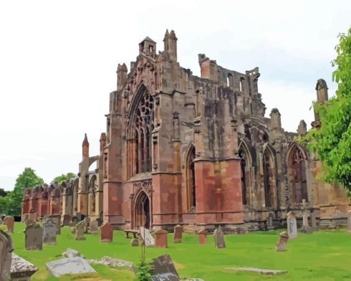 Melrose Abbey Diamond Painting