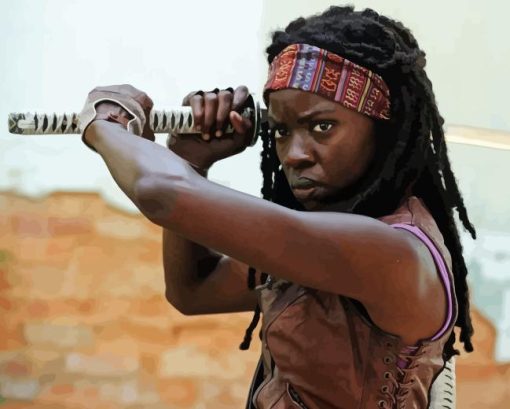 Michonne The Walking Dead Diamond Painting