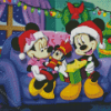 Mickey And Mini Mouse Christmas Diamond Painting