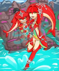 Mipha And Sidon Diamond Painting