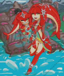 Mipha And Sidon Diamond Painting