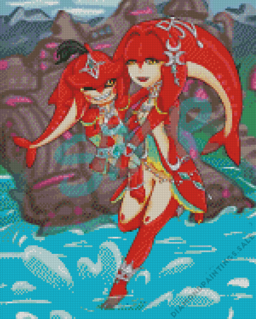 Mipha And Sidon Diamond Painting