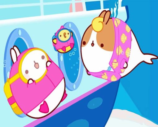 Molang And Piu Piu Diamond Painting