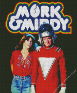 Mork And Mindy Poster Diamond Painting