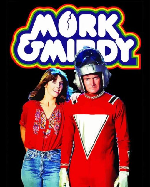 Mork And Mindy Poster Diamond Painting