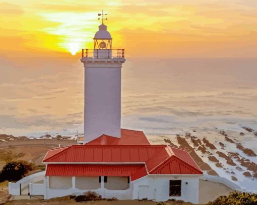 Mossel Bay Lighthouse Diamond Painting