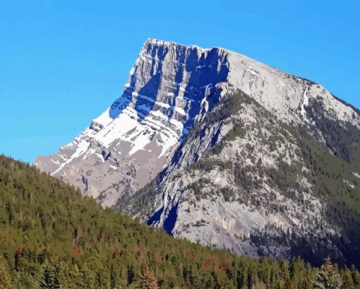 Mount Rundle Diamond Painting