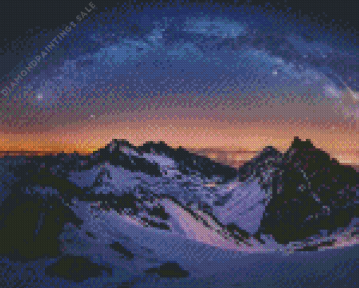 Mountain Stars Diamond Painting