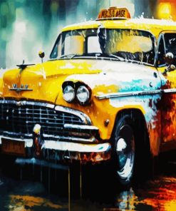 NYC Taxi Art Diamond Painting