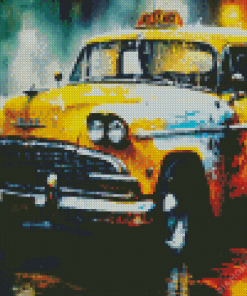 NYC Taxi Art Diamond Painting