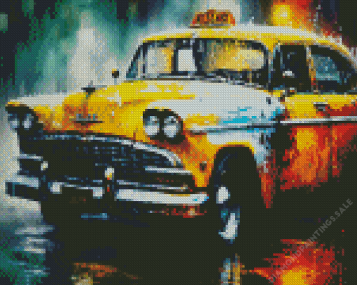 NYC Taxi Art Diamond Painting