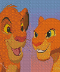 Nala And Simba Diamond Painting