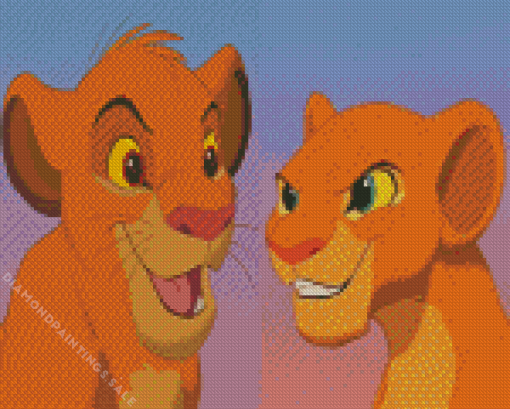 Nala And Simba Diamond Painting