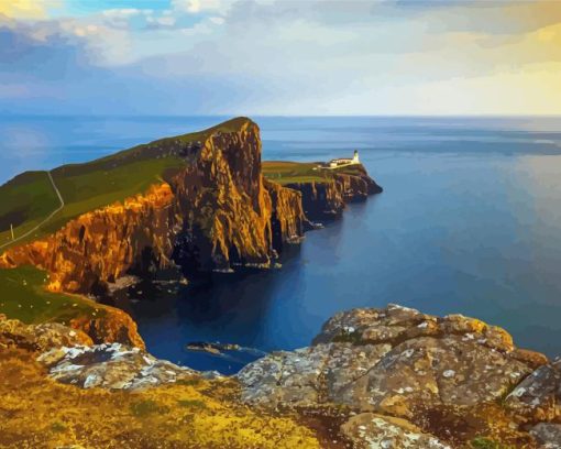 Neist Point Sunset Diamond Painting