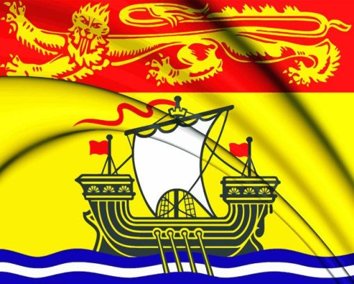 New Brunswick Flag Diamond Painting