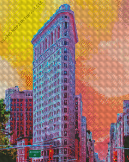 New York Flatiron Building Diamond Painting