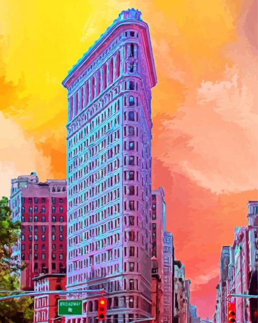 New York Flatiron Building Diamond Painting