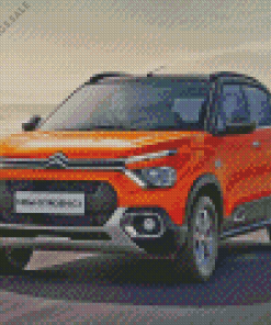 Orange Citroen Diamond Painting