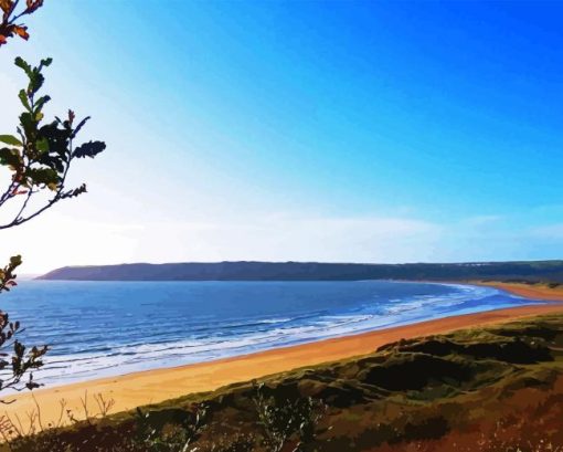 Oxwich Bay Walles Diamond Painting