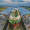 Panama Canal View Diamond Painting