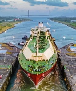 Panama Canal View Diamond Painting