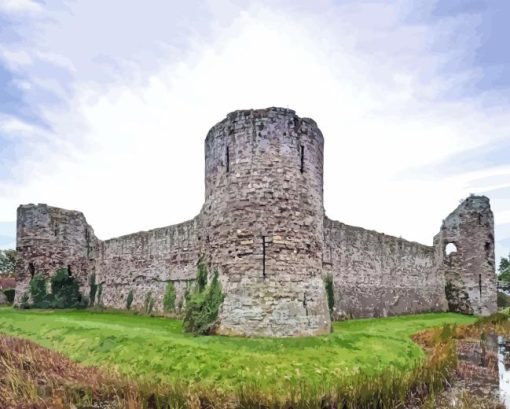 Pevensey Castle Diamond Painting