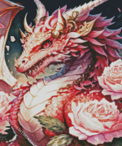 Pink Dragon Diamond Painting