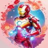 Pink Iron Man Diamond Painting