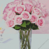 Pink Rose Flower Vase Diamond Painting