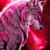Pink Spiritual Wolf Diamond Painting