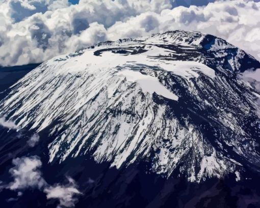 Pleistocene Kilimanjaro Volcano Diamond Painting