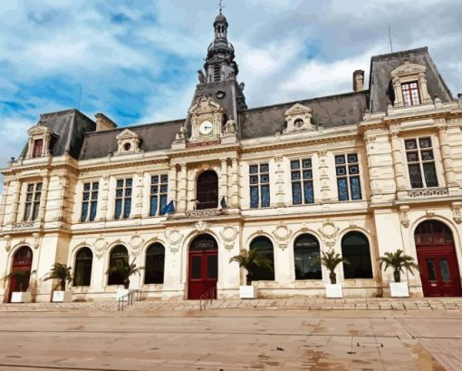 Poitiers Town Hall France Diamond Painting