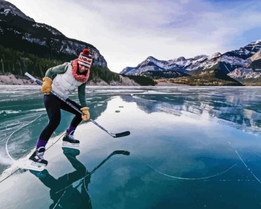 Pond Hockey Diamond Painting