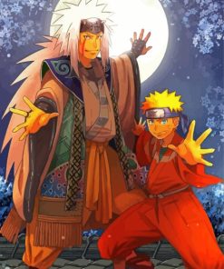 Powerful Naruto And Jiraiya Diamond Painting