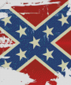 Rebel Flag Art Diamond Painting